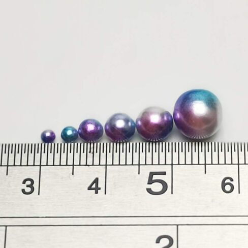 Chenkou Craft 1550PCS 1 Box Plastic Round Imitation Pearls Bead No Hole Loose Beads Gem (Dark Mix, Mix) in Kuwait
