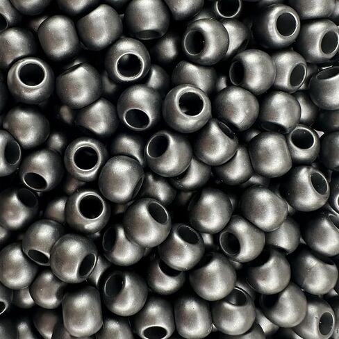 125 Acrylic Beads 10mm with 4.8mm Large Hole, Silver in Saudi Arabia