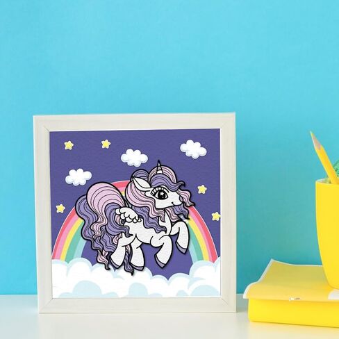 Cartoon Animal Horse Die Cuts for Card Making, Fantasy Pony Cutting Dies Cute Unicorn Dies Stencils Embossing Template for Scrapbooking DIY Cards Album Crafts Supplies in Saudi Arabia