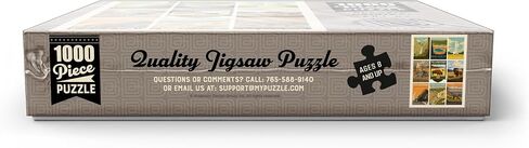 حديقة MyPuzzle Yellowstone الوطنية: طباعة تذكارية للذكرى السنوية الـ 150، ملصق عتيق - أحجية الصور المقطوعة الممتازة المكونة من 1000 قطعة للبالغين in Kuwait