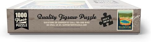 MyPuzzle Yellowstone National Park: Grand Prismatic Springs, Vintage Poster - Premium 1000 Piece Jigsaw Puzzle for Adults in Saudi Arabia