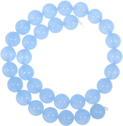 Light Blue Natural Stone 6MM Beads Round Loose Chalcedony Beads for Jewelry Making DIY Handmade Approxi 62/pcs in Saudi Arabia