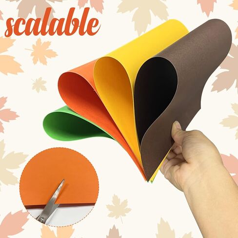 80 قطعة من الورق السميك لموضوع الخريف، أخضر بني برتقالي أصفر من الورق المقوى لخريف الخريف، حصاد الخريف، بطاقة الشكر، صنع الفنون، الحرف اليدوية، دعوات التهنئة، بطاقات الهدايا in Kuwait