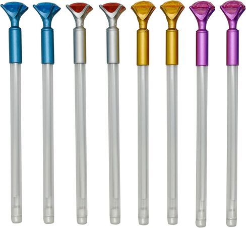 Maydahui 12PCS Diamond Rollerball Pens Crystal Bling Pen Black Gel Ink Transparent Penholder Design for Girl Women Students Valentine's Day in Saudi Arabia