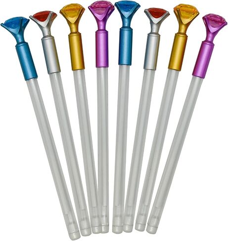 Maydahui 12PCS Diamond Rollerball Pens Crystal Bling Pen Black Gel Ink Transparent Penholder Design for Girl Women Students Valentine's Day in Saudi Arabia
