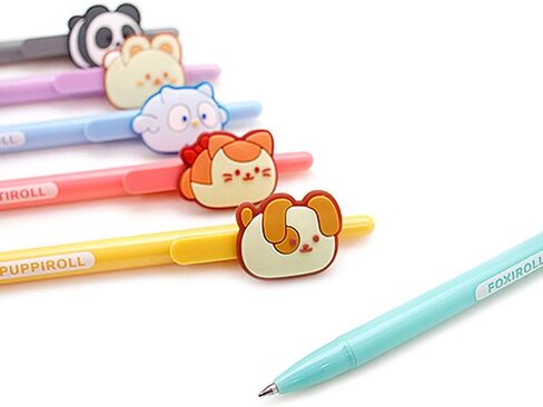 قلم جل من Coosy Anirollz School Supply قطعة واحدة: 6 تصميمات (مجموعة من 6) in Kuwait