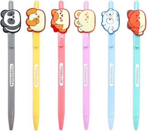 قلم جل من Coosy Anirollz School Supply قطعة واحدة: 6 تصميمات (مجموعة من 6) in Kuwait