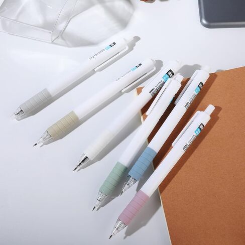قلم حبر جاف قابل للسحب من cobee® مع قبضة ناعمة، 6 قطع من أقلام حبر جل 0.5 مم، قلم ذو نقاط دقيقة، أقلام كتابة بالحبر الأسود، قلم جل للكتابة السلس للوازم المدرسية المكتبية in Saudi Arabia