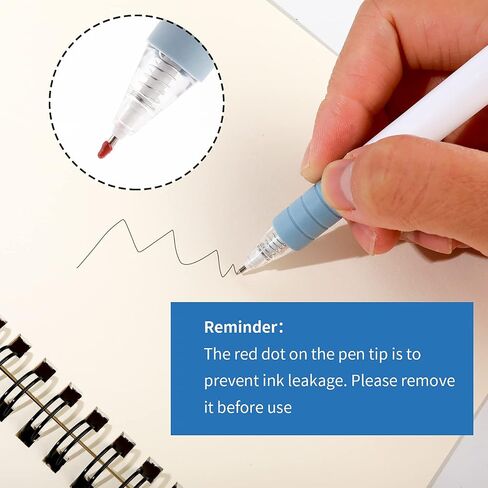 قلم حبر جاف قابل للسحب من cobee® مع قبضة ناعمة، 6 قطع من أقلام حبر جل 0.5 مم، قلم ذو نقاط دقيقة، أقلام كتابة بالحبر الأسود، قلم جل للكتابة السلس للوازم المدرسية المكتبية in Saudi Arabia