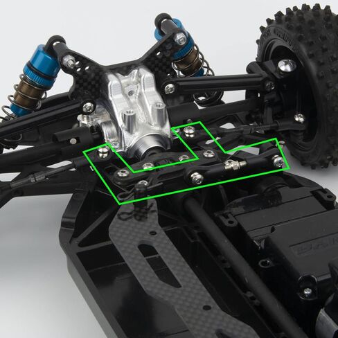 سبائك الألومنيوم الكرة تحمل توجيه جسر عدة ل Tamiya TT-02 TT-02B RC هيكل السيارة ترقية أجزاء in Kuwait