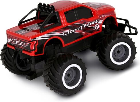 يعني الآلات: RTR RC - Ford F150 Lightning - أحمر - أداء عالٍ 2.4 جيجا هرتز للدونتس والعجلات، تعزيز توربو، مركبة جاهزة للتشغيل يتم التحكم فيها عن بعد in Kuwait