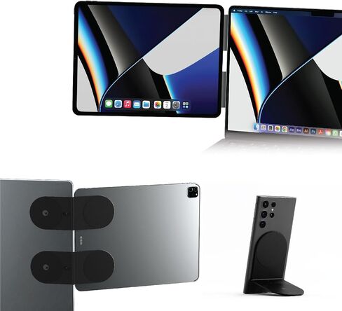Rolling Square Edge Pro Tablet Kit - MagSafe Compatible Mobile Tablet and Magnetic Phone Holder for Smartworking and Productivity - Space Grey in Kuwait