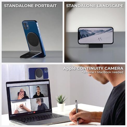 Rolling Square Edge Pro Tablet Kit - MagSafe Compatible Mobile Tablet and Magnetic Phone Holder for Smartworking and Productivity - Space Grey in Kuwait