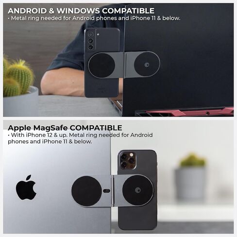 Rolling Square Edge Pro Tablet Kit - MagSafe Compatible Mobile Tablet and Magnetic Phone Holder for Smartworking and Productivity - Space Grey in Kuwait