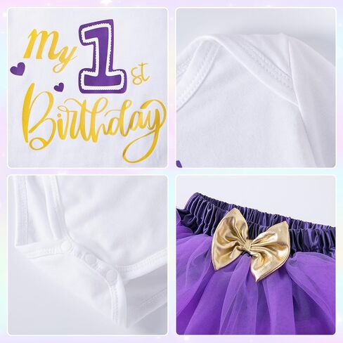 طقم تنورة توتو لأعياد الميلاد الأول للفتيات من Winmany بأكمام طويلة رومبير لعيد الميلاد الأول طقم ملابس للحفلات in Kuwait