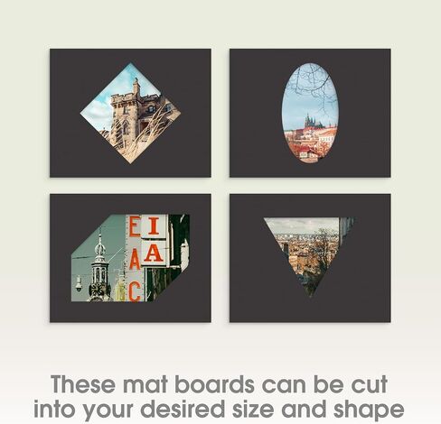 Pack of 12 11x14 Uncut Black Mat Boards, Acid Free Matte Backing Boards for Pictures, Prints, Frames, Arts in Saudi Arabia
