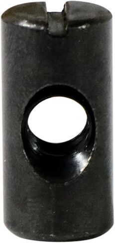 Xadnitu 1/4"-20 Threaded 10mmX16mm Black Barrel Nuts,Carbon Steel with Black Oxide Cross Dowel Hammer Slotted Nuts Hardware Replacement for Furniture Toddler Beds,Baby Cribs,Futon Bunk Bed (25) in Saudi Arabia