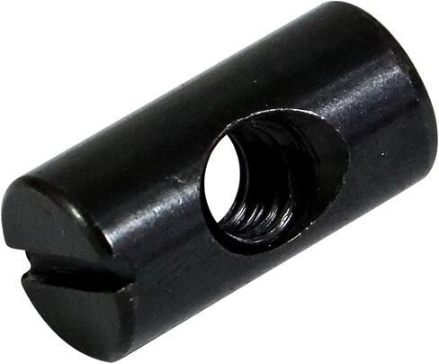Xadnitu 1/4"-20 Threaded 10mmX16mm Black Barrel Nuts,Carbon Steel with Black Oxide Cross Dowel Hammer Slotted Nuts Hardware Replacement for Furniture Toddler Beds,Baby Cribs,Futon Bunk Bed (25) in Saudi Arabia