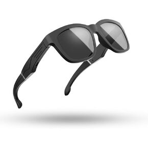 TnoxHD Smart Glasses, Bluetooth Glasses with Speakers, One-Click Control, Clear Calls Game and Anti-blue Light Lenses, Intelligent Wireless Bluetooth Audio Glasses for Men Women (Black)