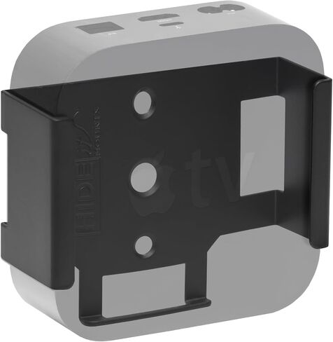 HIDEit Mounts Apple TV 4K 3rd Gen Wall Mount | Compatible with 2022 Latest Generation, Behind TV & VESA Mount Holder Bracket | Easy Install | Designed for Proper Airflow & Signals | American Company in Kuwait