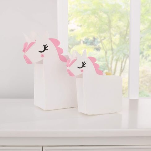 NoJo White Felt Llama Shaped 2Piece Nursery Storage Caddy Set, White, Tan in Saudi Arabia