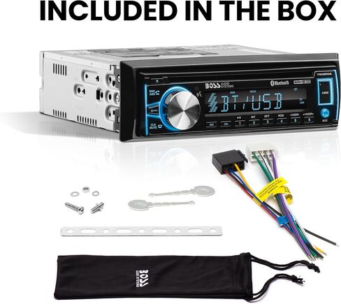 BOSS Audio Systems 750BRGB Single DIN Bluetooth Car Stereo, USB, AUX Input in Kuwait