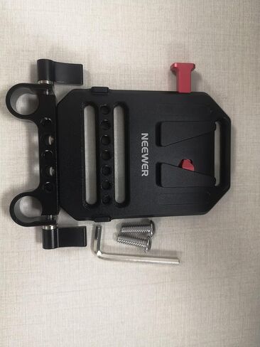 NEEWER V Mount Battery Plate with Super Clamp Mount Pole Holder and D Tap to 3 Pin XLR Cable for Continuous Video Lighting Power Supply Only for NEEWER Light FS Series FS150B FS230B, PS008 K1 in Saudi Arabia