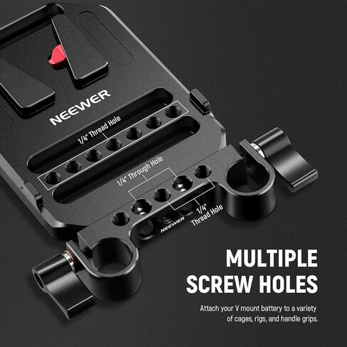 NEEWER V Mount Battery Plate with Super Clamp Mount Pole Holder and D Tap to 3 Pin XLR Cable for Continuous Video Lighting Power Supply Only for NEEWER Light FS Series FS150B FS230B, PS008 K1 in Saudi Arabia