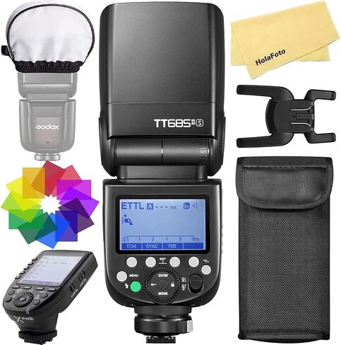 Godox TT685II-N TT685IIN Camera Flash for Nikon Flash Speedlight Speedlite | TTL 2.4G GN60 HSS 1/8000S,0.1-2.6s Recycle Time,330 Full Power Pops, TCM Instant Conversion, Quick-Release Lock in Kuwait