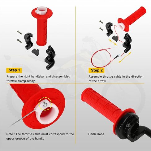 HIAORS 7/8'' Mini Bike Throttle Assembly and Throttle Linkage Kit for Predator 212 196cc Coleman CT200U BT200X CT200U-EX B200R Baja Warrior Massimo MB200 Axis M200 Minibike GX160 GX200 Engine Parts in Saudi Arabia