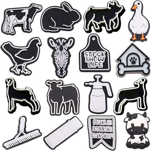 18PCS Silly Goose Shoe Charms, Duck Animal DIY PVC Clog Shoe Charm Accessories Birthday Party Favors Supplies Cute Kawaii Decorations fit Clog Bracelets Gift for Girls, Boys, Women, Kids. in Saudi Arabia