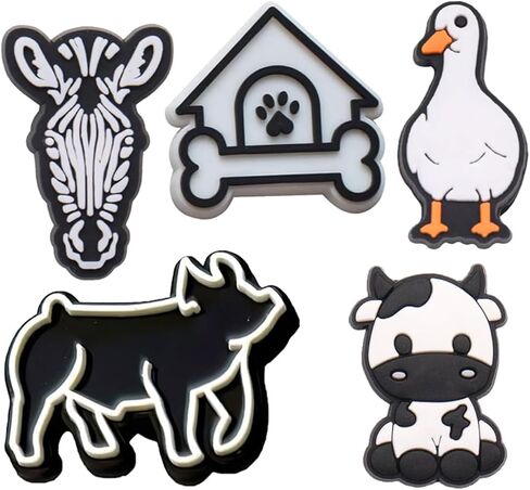 18PCS Silly Goose Shoe Charms, Duck Animal DIY PVC Clog Shoe Charm Accessories Birthday Party Favors Supplies Cute Kawaii Decorations fit Clog Bracelets Gift for Girls, Boys, Women, Kids. in Saudi Arabia