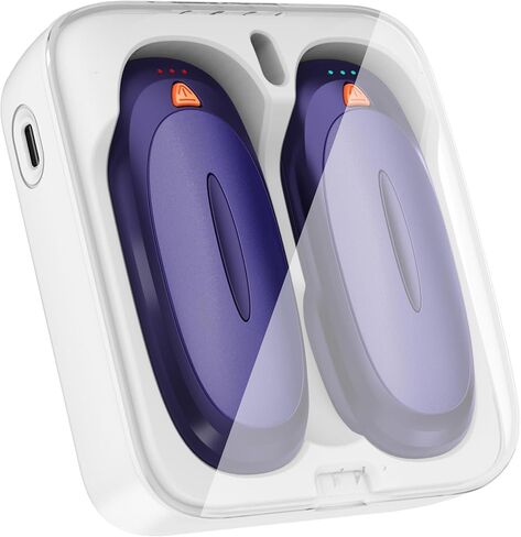 AI Hand Warmers Rechargeable 2 Pack,4000mAh Rechargeable Hand Warmer, with 10000mAh Charging Case, Protable Pocket Heater, Gifts for Christmas,Camping,Hunting in Saudi Arabia