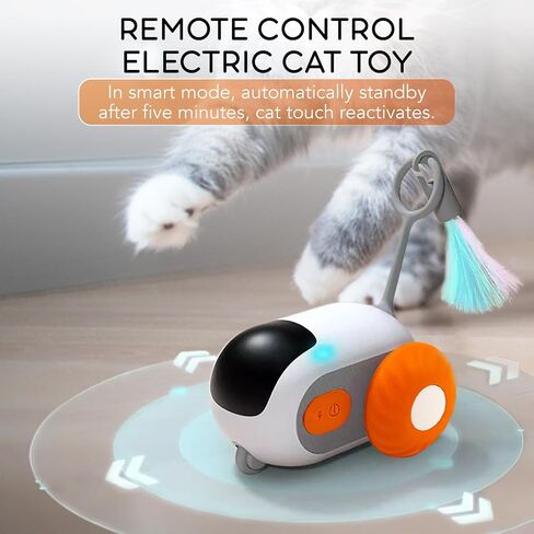 PawPetsLove - ألعاب فأرة تفاعلية روبوتية للقطط الداخلية، ألعاب تمرين لجميع السلالات، تنزلق بسهولة على السجاد وعلى الحبال (قابلة لإعادة الشحن) in Saudi Arabia