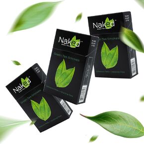 Naked Nicotine-Free Tobacco-Free Green Tea Cigarettes: Variety 3-pack bundle