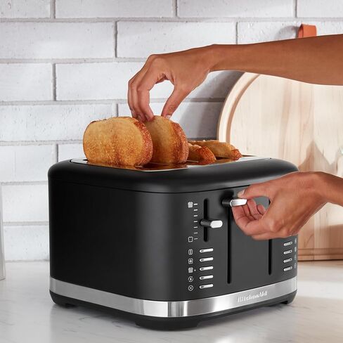 KitchenAid 4 Slice Toaster, KMT4109SX, Brushed Stainless Steel in Kuwait