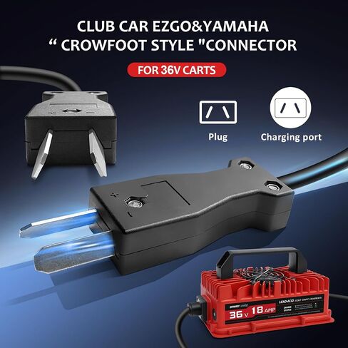 18 AMP 36 Volt Golf Cart Battery Charger for EZGO TXT D Style Plug in Kuwait