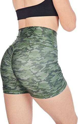 LA DEARCHUU Yoga Shorts for Women Butt Lifting Workout Shorts, Tummy Control High Waist Biker Shorts, S-XXL in Kuwait