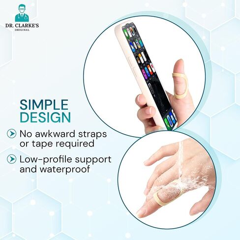 Dr. Clarke's Original Wishbone Finger Splints - Size 7, 8, 9 - 3 Pack - Finger Splint, Thumb Splint, Trigger Finger Splint For Thumb, Middle, Pinky or Ring Finger - Finger Hand Brace for Arthritis, in Saudi Arabia