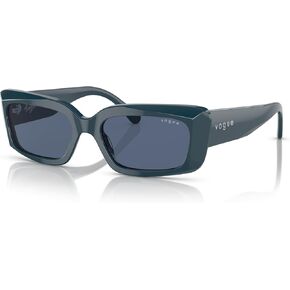 Vogue Eyewear Woman Sunglasses Dark Green Frame, Dark Green Lenses, 52MM