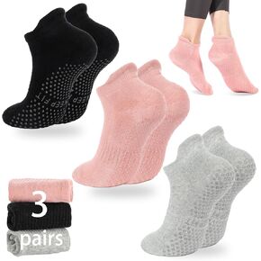 Grip Yoga Pilates Socks Non Slip Barre Socks for Women Athletic Socks for Yoga