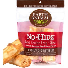 Earth Animal No-Hide Small Long Lasting Dog Chew Rolls Beef, Chicken and Venison (2 Count Pack of 3)