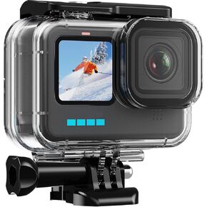 HONGDAK Waterproof Housing Case Accessories Kit for Gopro Hero 12 11 10 9 Black,196FT/60M Underwater Protective Housing Dive Kit with Float Handle Silicone Sleeve Lens Cap Filters Anti-Fog Inserts