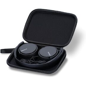 Ginsco Headphone Case Compatible with Sony MDR-ZX110 MDR-ZX110AP MDR-ZX310AP, Compact Ultra-Thin Carrying Case Exclusive Hard Shell Headphone Case for Travel Daily Use