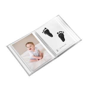 14 Pieces Baby Inkless Milestone Cards,1 Month to 12 Month Hand and Footprint Kit,Dog or Cat Pet Paw Print Kit,Newborn Safe Inkless Pad,Hello World Newborn Sign Memory Kit(14 Ink Pad+14 Papers)
