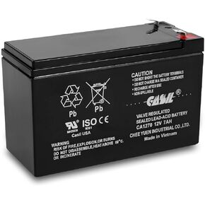 Casil Inovel Power Genuine CA1240 12v 4ah SLA Rechargeable Alarm Battery for ADI Ademco 467, ADT 804302 12v 4.5ah, DSC Security Panel, Power Patrol for SLA1056, Vista 20P ADT, Replacement Battery