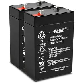 Casil Inovel Power Genuine CA1240 12v 4ah SLA Rechargeable Alarm Battery for ADI Ademco 467, ADT 804302 12v 4.5ah, DSC Security Panel, Power Patrol for SLA1056, Vista 20P ADT, Replacement Battery