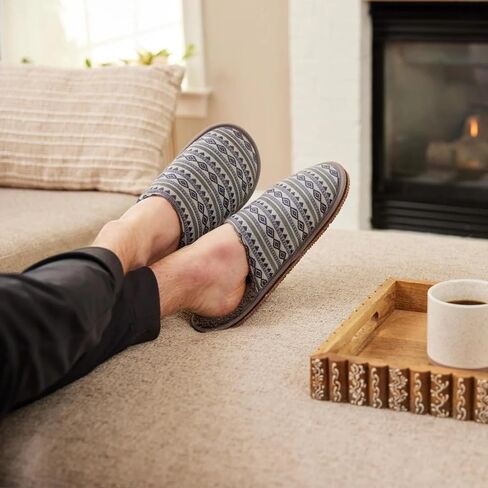 Feelgoodz Men’s Meridian Mule Faux Sherpa Indoor/Outdoor Slipper in Saudi Arabia