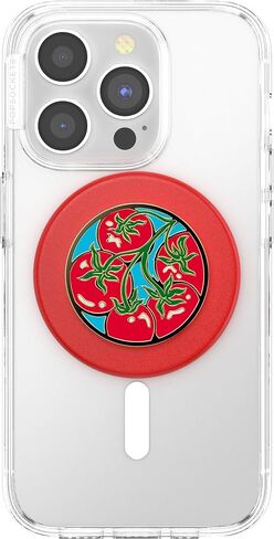 مقبض هاتف دائري من PopSockets متوافق مع MagSafe، يتضمن حلقة محول، حامل هاتف، متوافق مع الشحن اللاسلكي - Pomodoro in Saudi Arabia