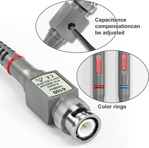 Goupchn HDP50 High Voltage Differential Active Probe 1400V 100MHz 50X/500X Attenuation Rate Oscilloscope Probe Kit with Accessories in Saudi Arabia